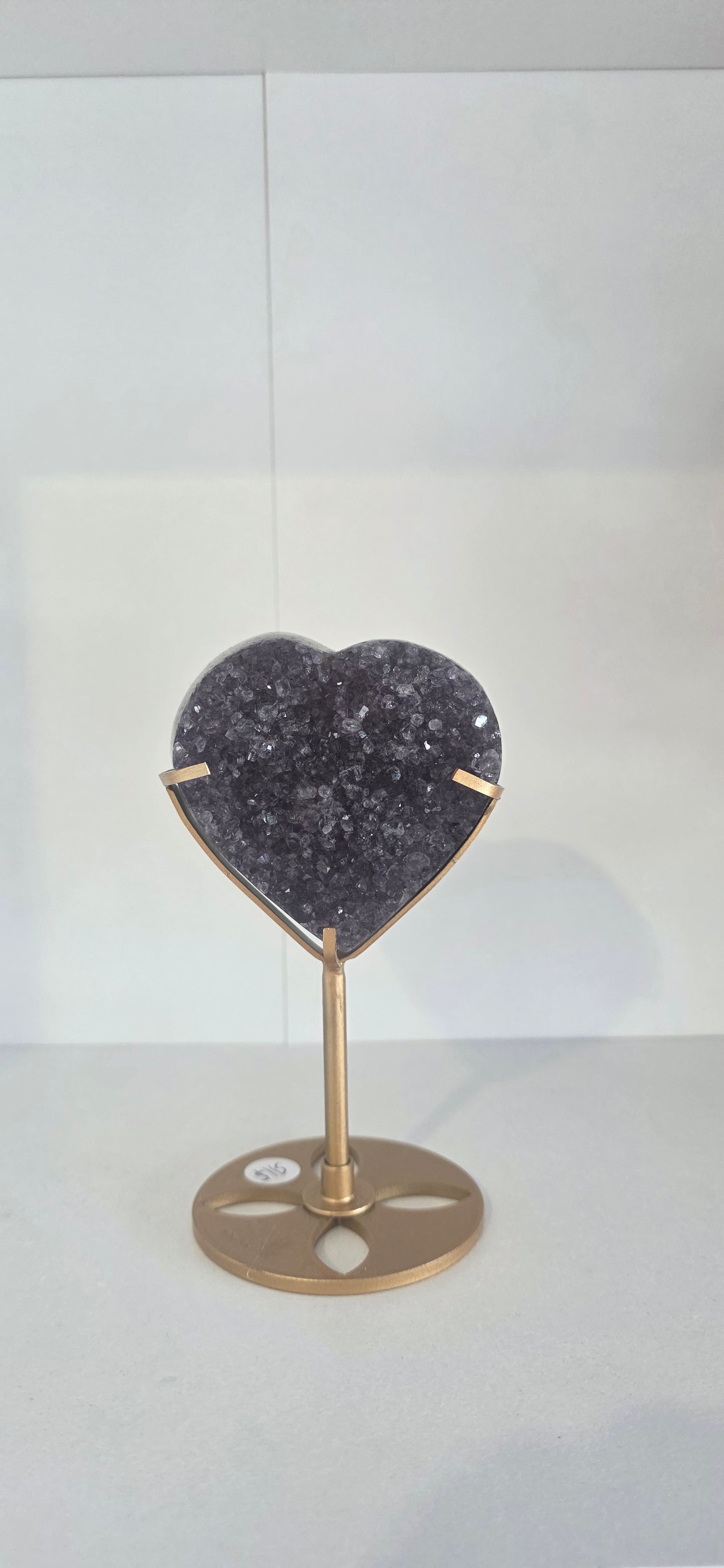 Amethyst Heart on stand