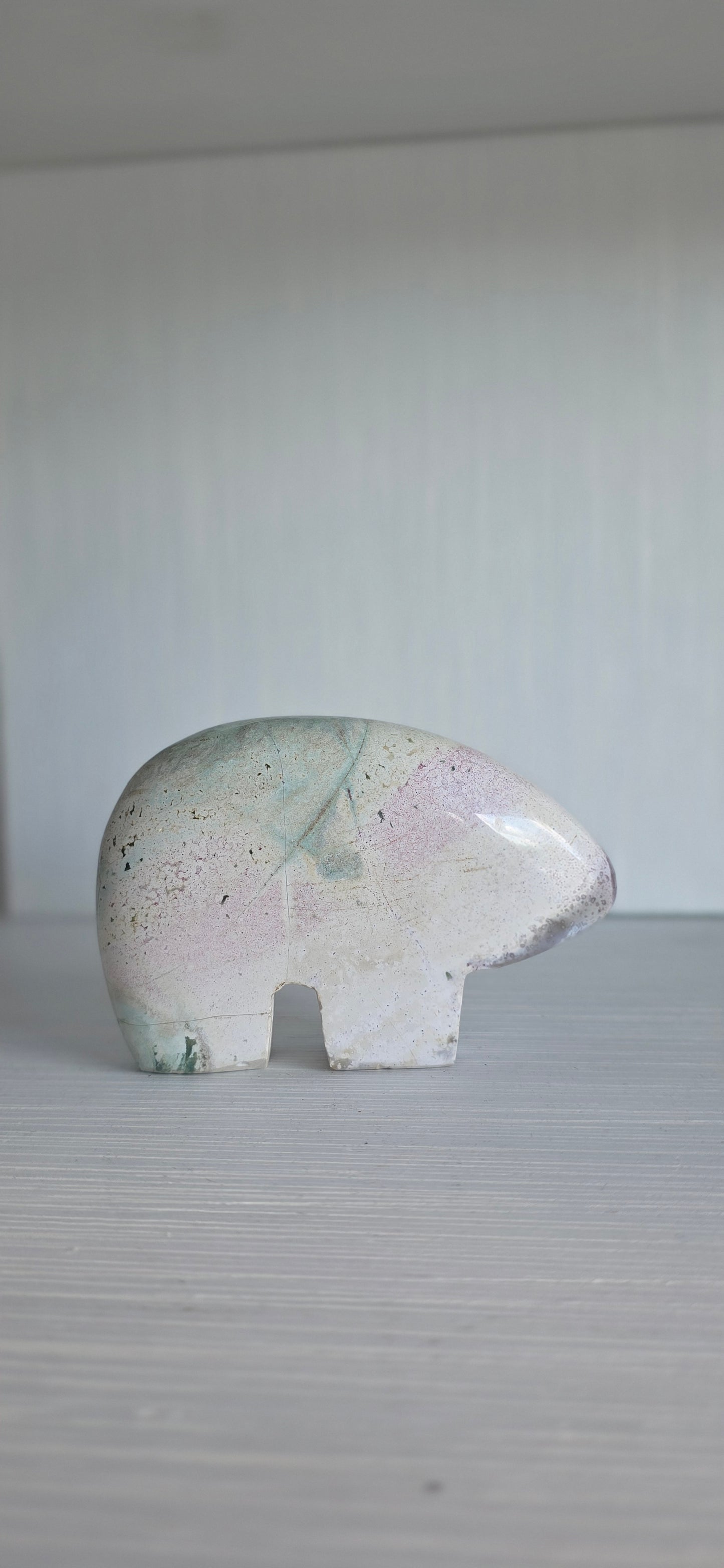 Unicorn Jasper Zuni bear carving