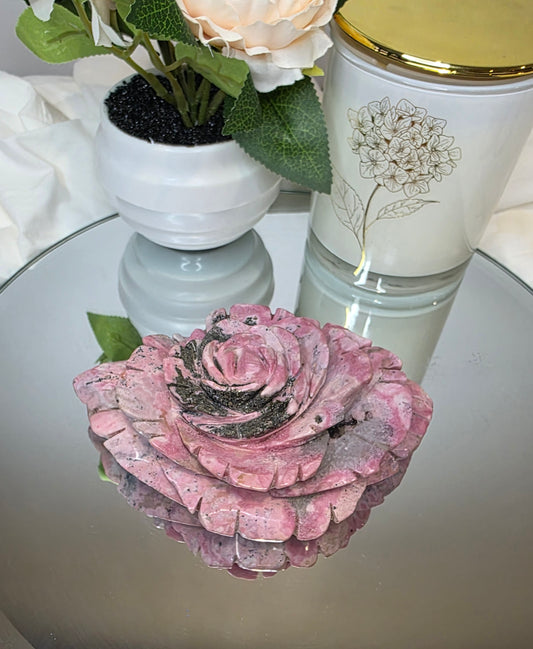 Peruvian rhodonite peony
