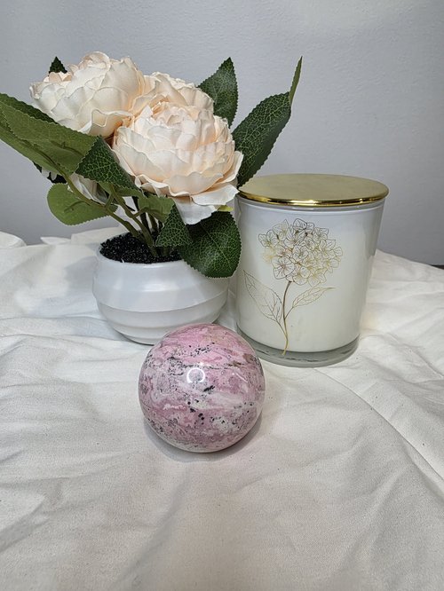 Peruvian Rhodonite sphere 261g