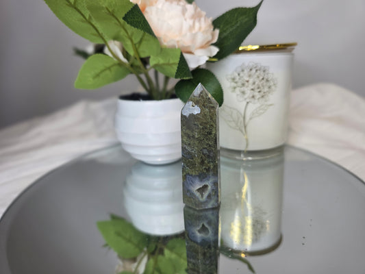 Moss agate tower