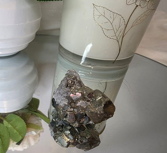 Pyrite with Quartz specimen