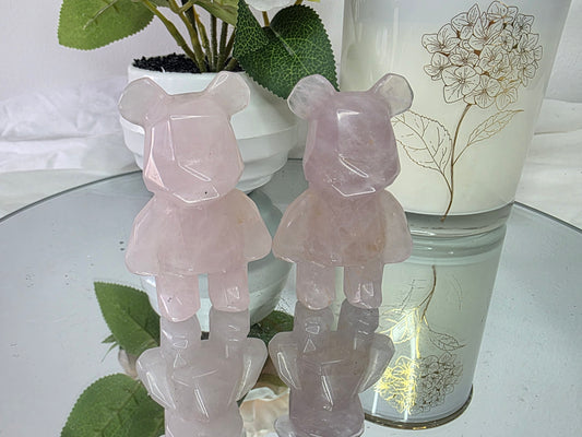 Rose Quartz Bear