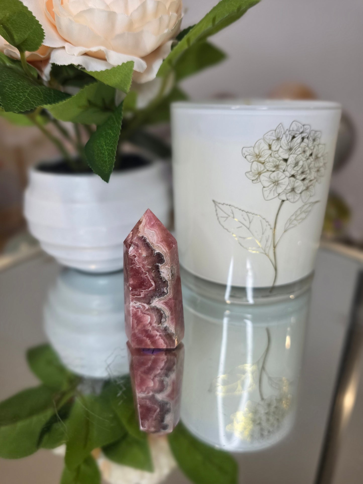 Rhodochrosite tower