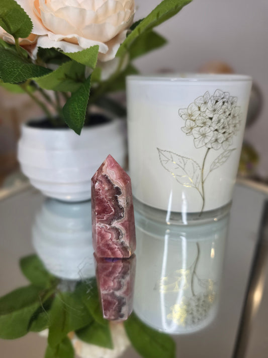 Rhodochrosite tower