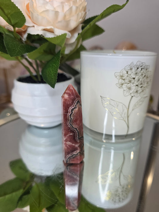 Rhodochrosite tower