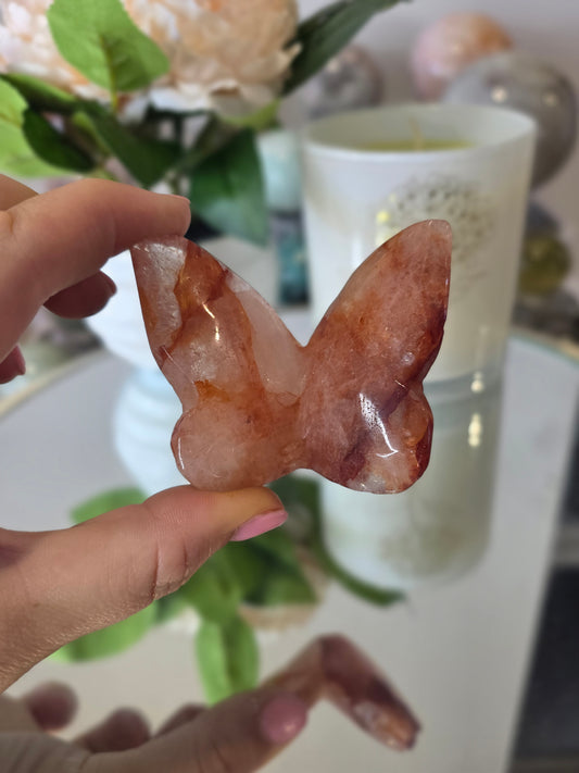 Fire Quartz butterfly