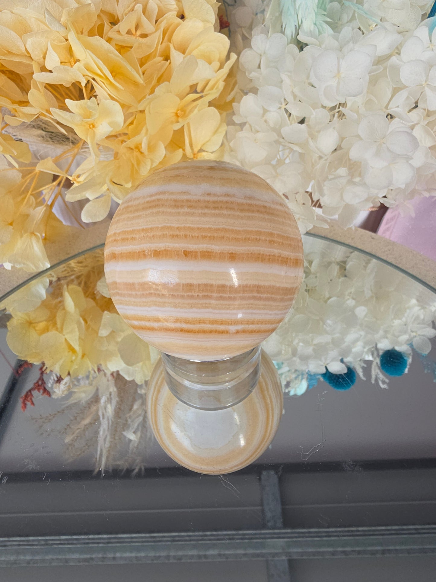 Orange Calcite sphere