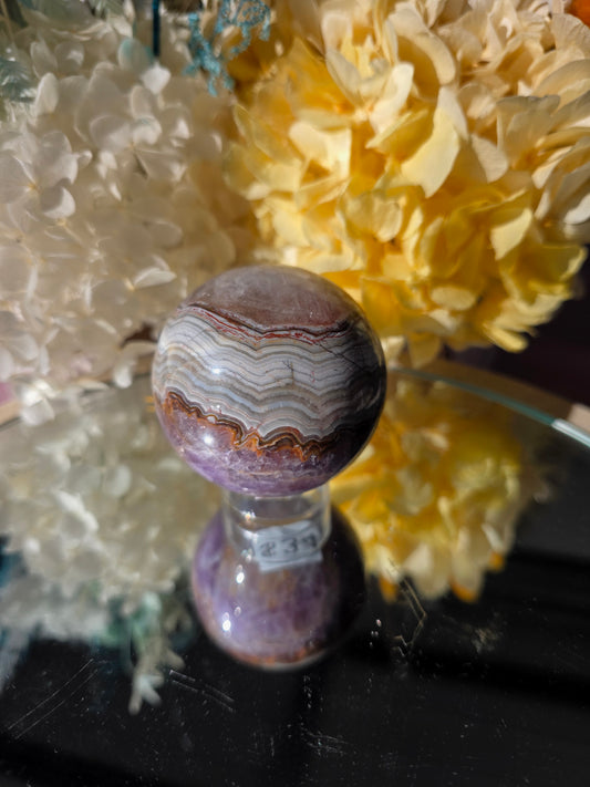 Amethyst Agate sphere