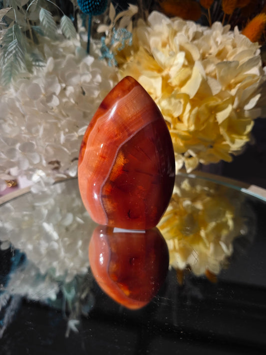 Carnelian teardrop