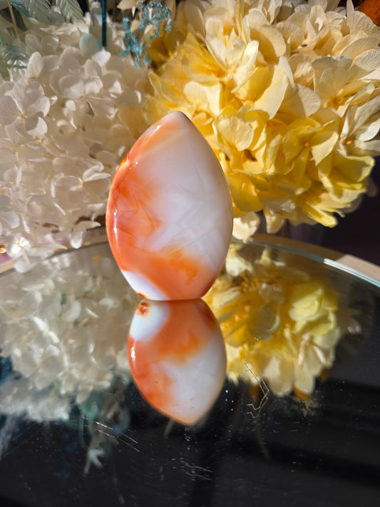 Carnelian teardrop