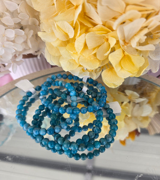 Blue apatite bracelet