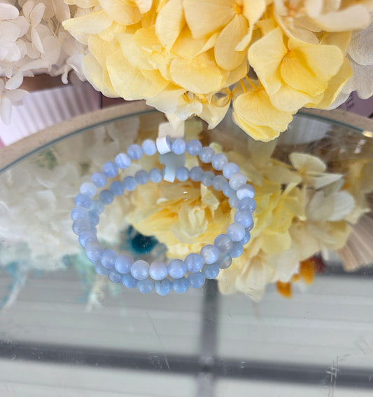 Blue lace bracelet