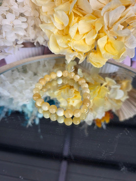 Yellow calcite bracelet