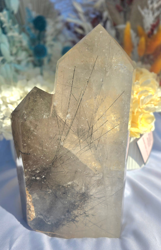 Tourmaline in quartz double tower 4.6kg