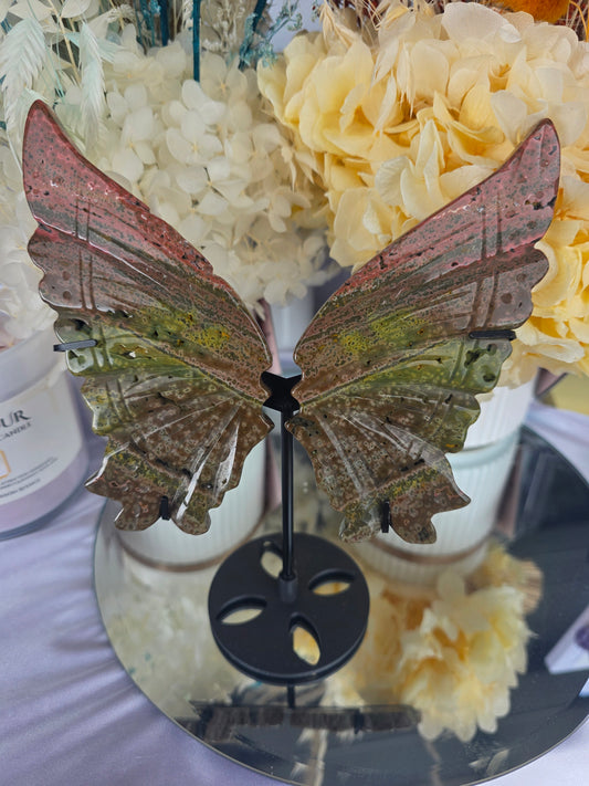Ocean Jasper Butterfly Wings