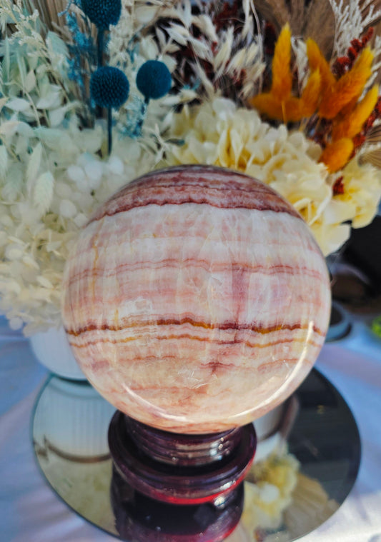 Red Banded Calcite (Pork Stone)