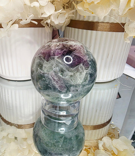 Rainbow Fluorite Sphere