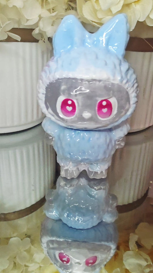 Labubu Selenite Blue