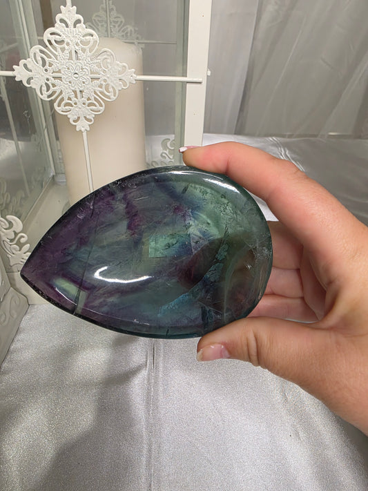 Fluorite Teardrop Bowl