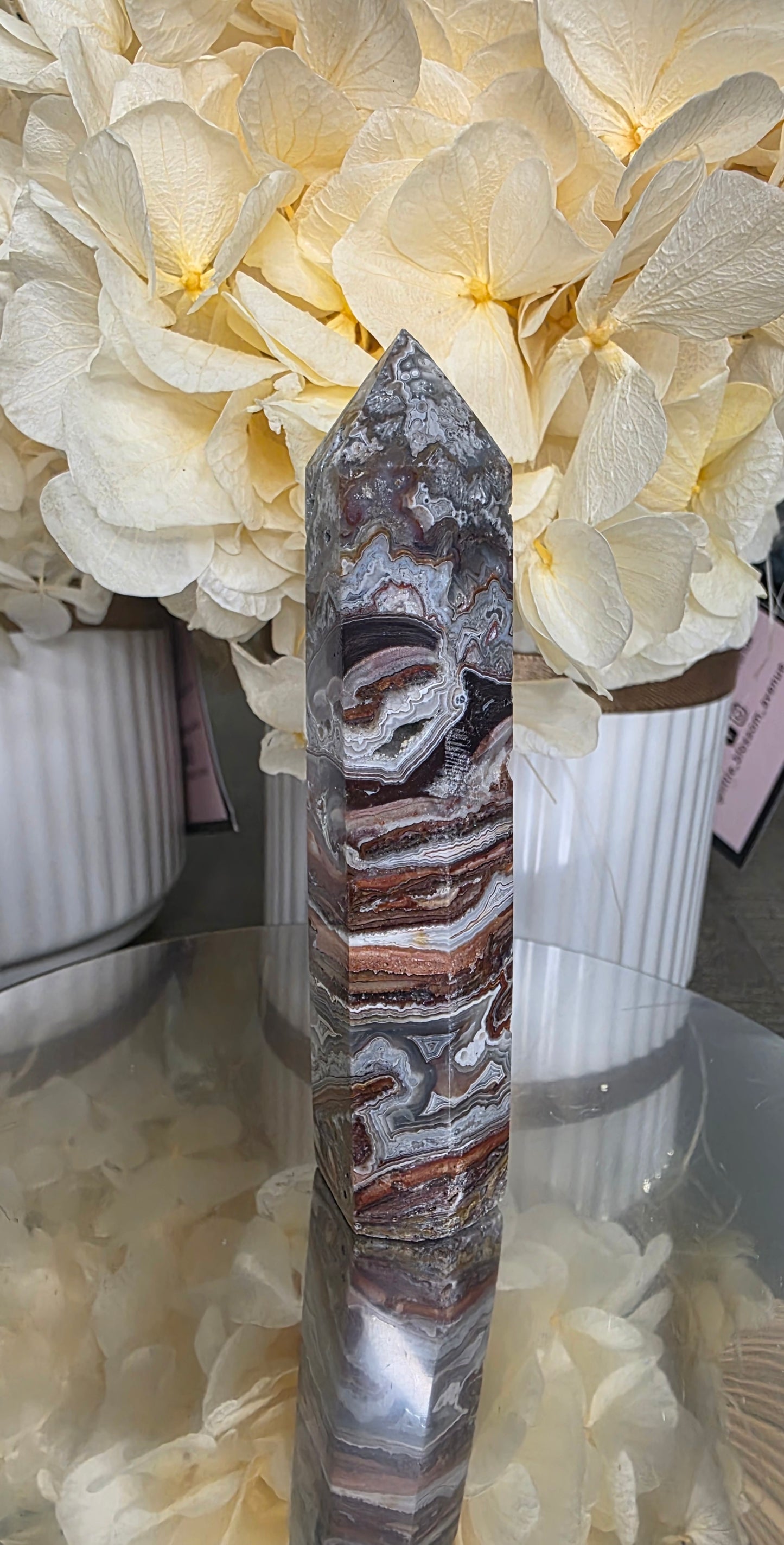 Mexican Lace Agate Tower
