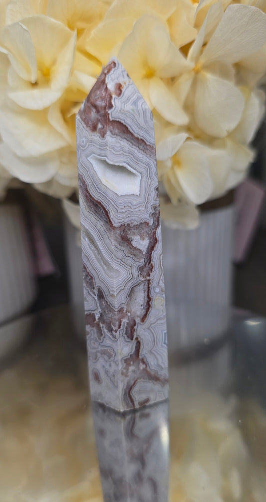 Mexican Lace Agate Tower
