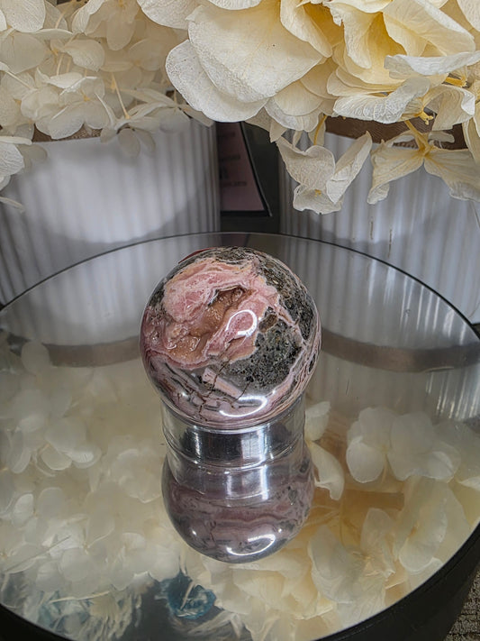 Rhodochrosite Sphere