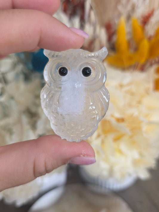 Clear Quartz Owl