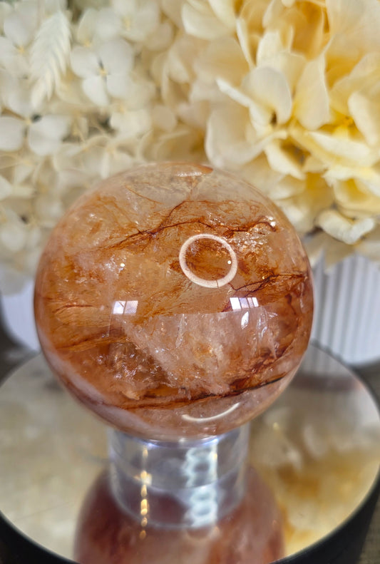 Fire Quartz Sphere