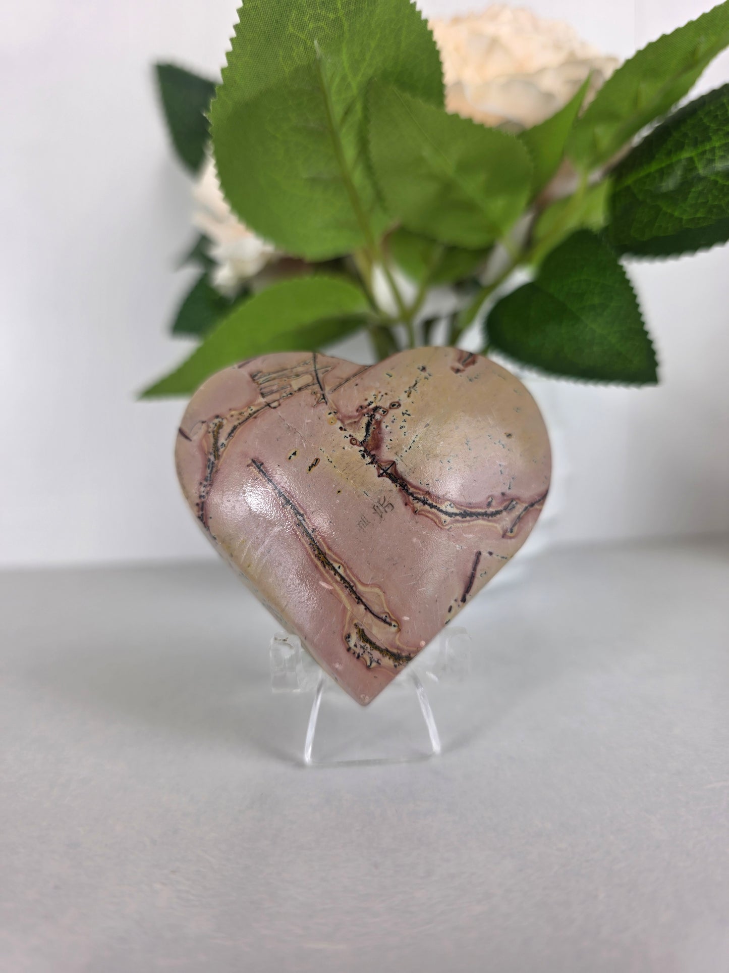 Picture Jasper heart carving