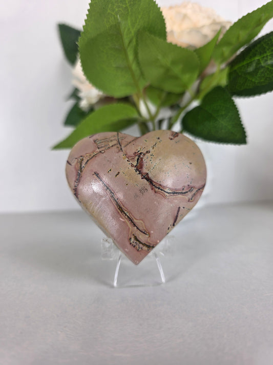 Picture Jasper heart carving