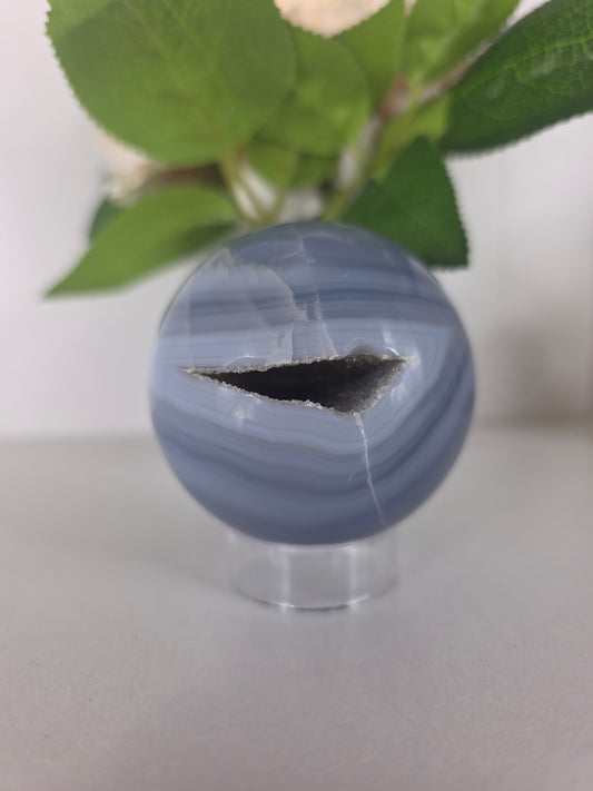 Agate Sphere with druzy