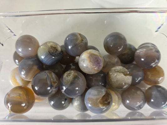 Mini druzy agate Spheres