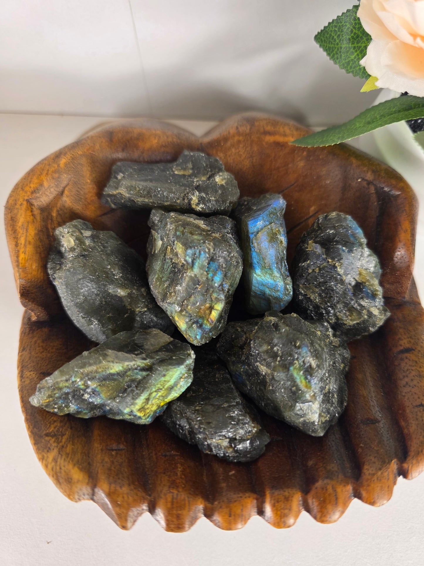 Raw Labradorite pieces
