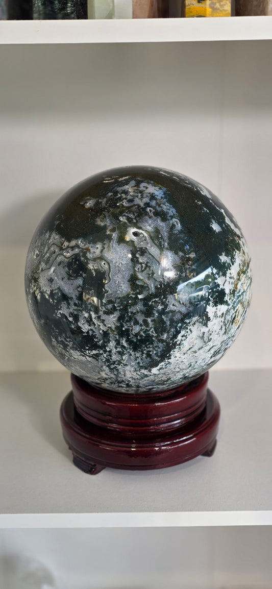 Moss Agate Sphere 7.1kg