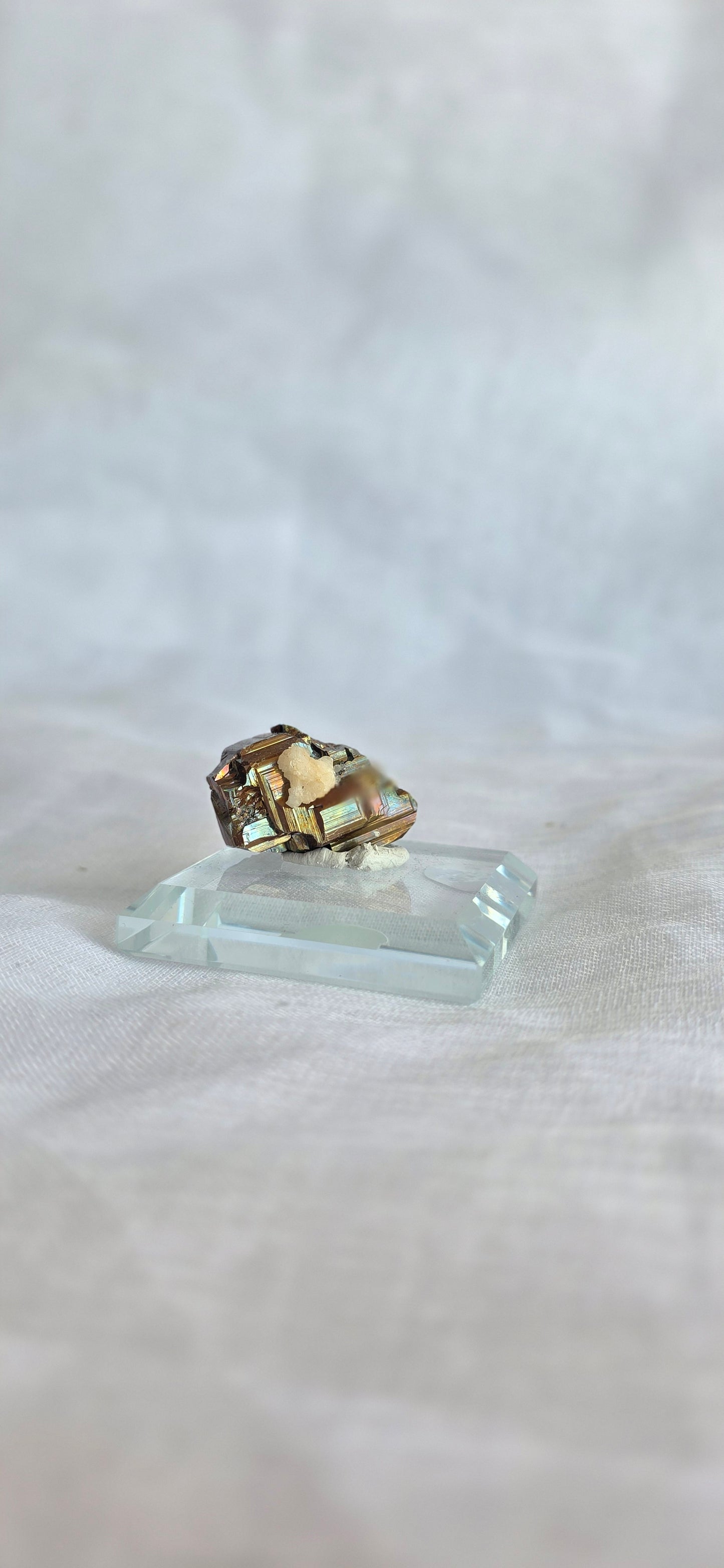 iridescent pyrite