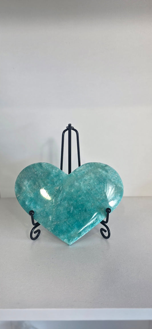 Amazonite Heart