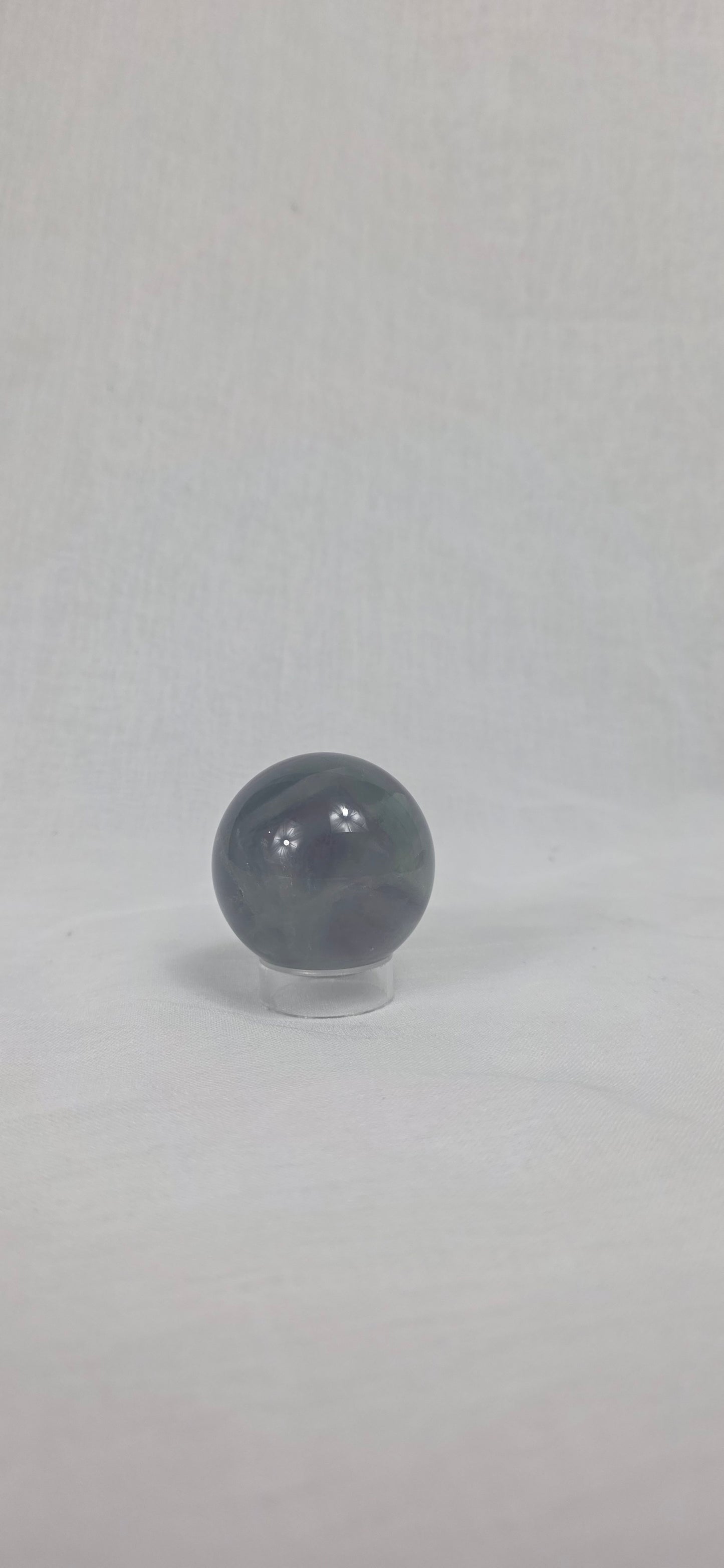 Rainbow fluorite sphere