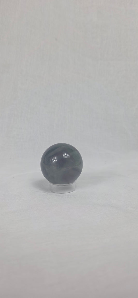 Rainbow fluorite sphere