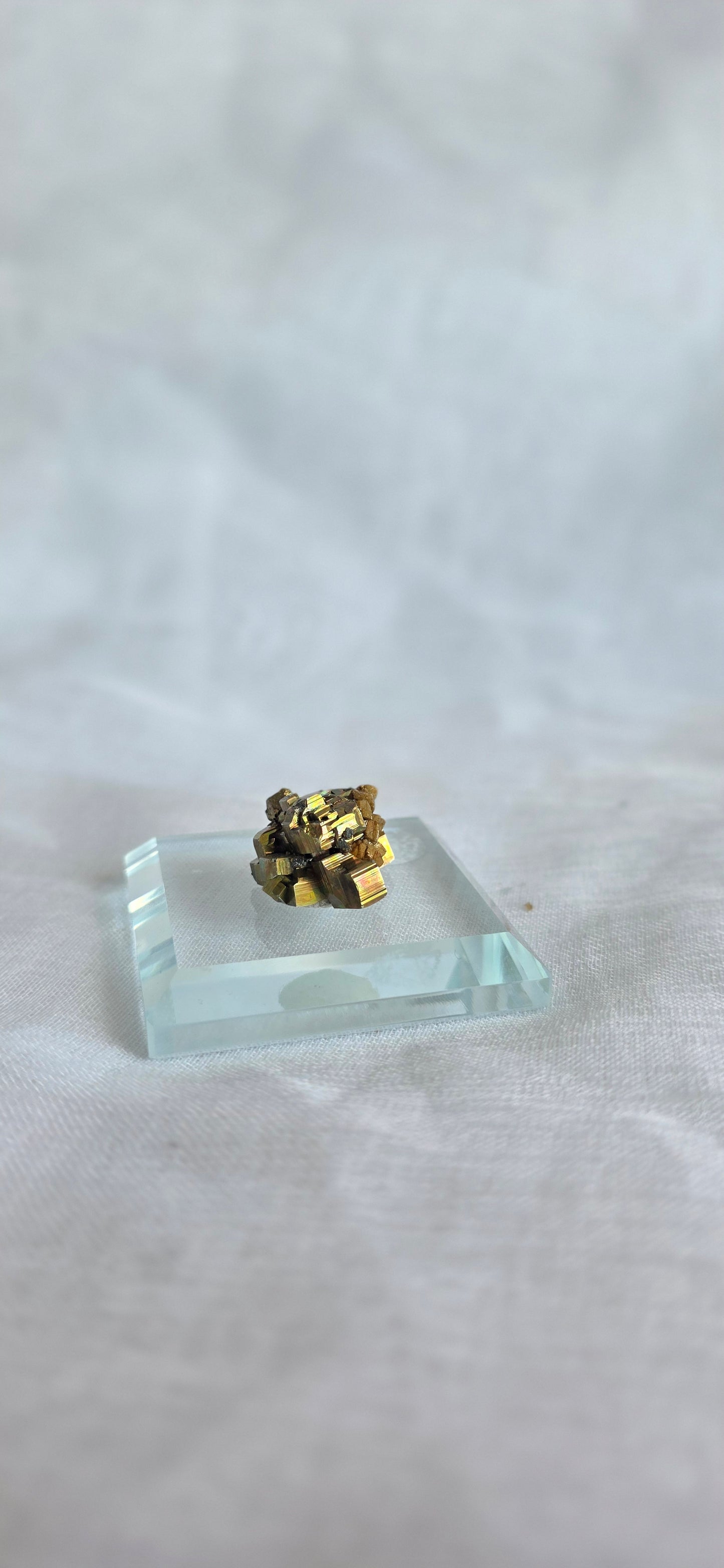 iridescent pyrite