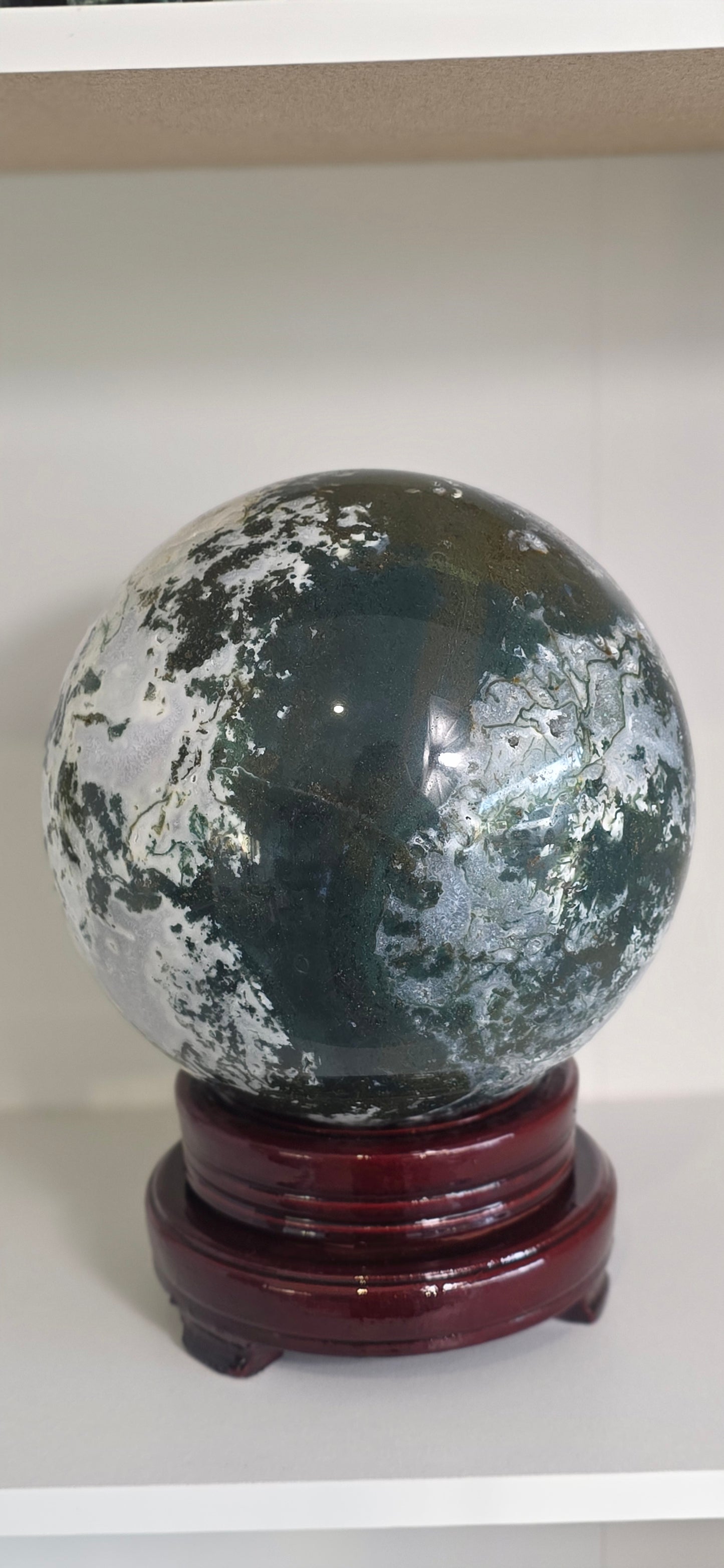 Moss Agate Sphere 7.1kg