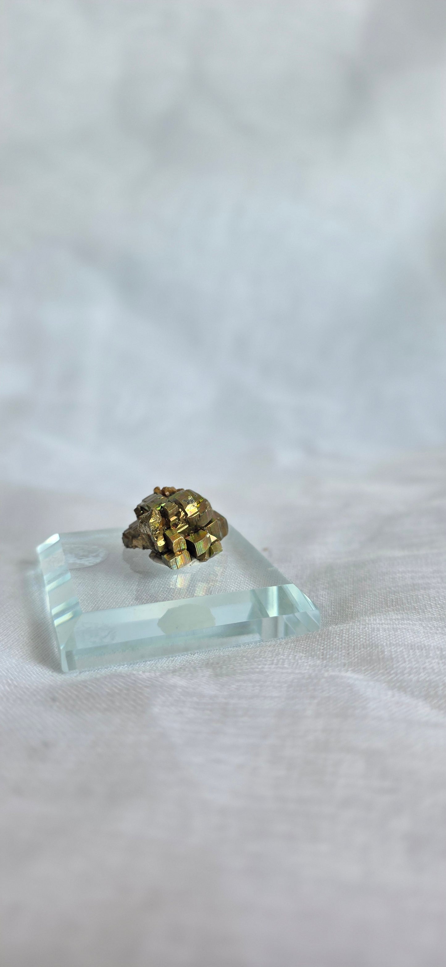 iridescent pyrite