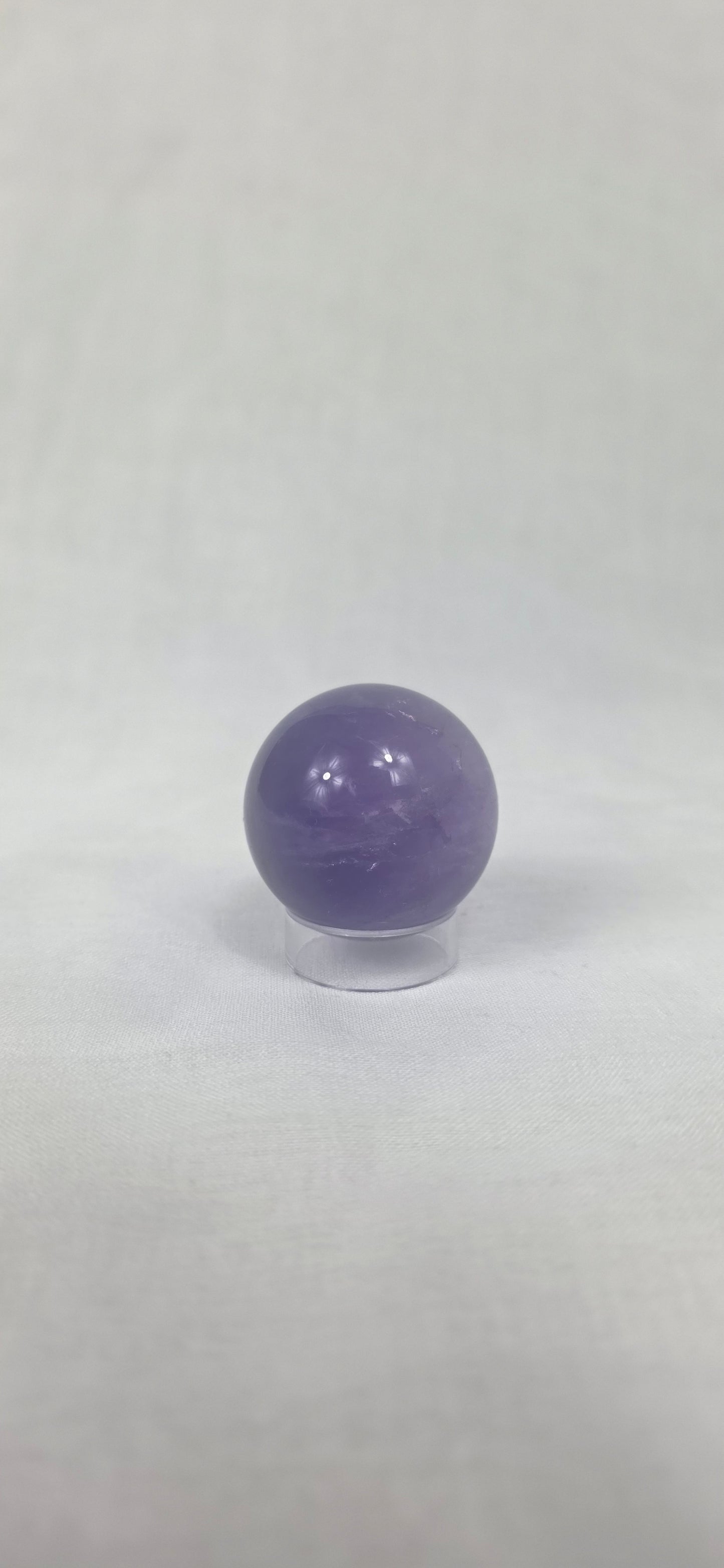 Purple fluorite sphere