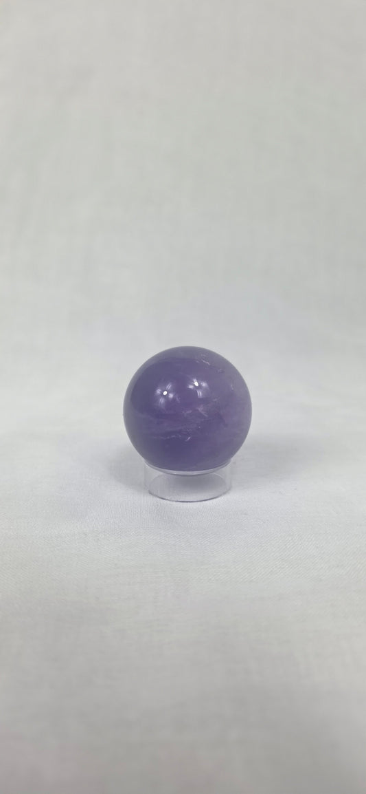 Purple fluorite sphere