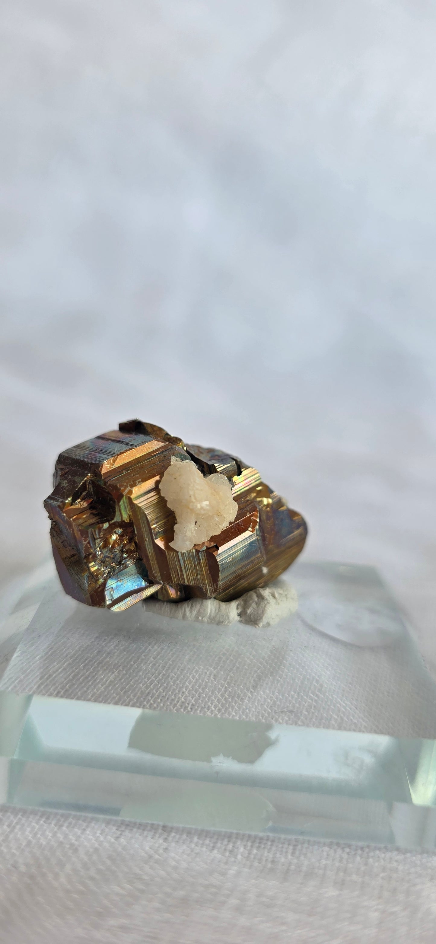 iridescent pyrite